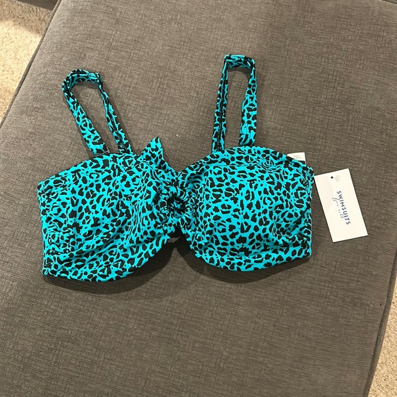 Swimsuits For All Other - NWT bandeau bikini top- removable straps